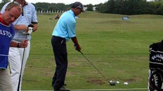 Jeev Milkha Singh practicing driverMOV [upl. by Wardle357]