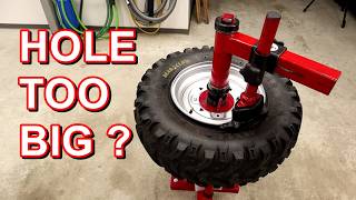 Mounting ATV Tires With Manual Tire Changer  So Easy [upl. by Aneekal]