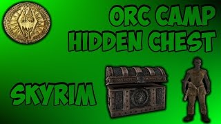 Skyrim Hidden Chest  Orc Camp Dushnikh Yal [upl. by Soloman]