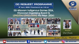 DD Mizoram Indigenous Games 2024 Khawzawl Organising Board te Lengzem leh Lenglawng hla thlan [upl. by Essirahs]