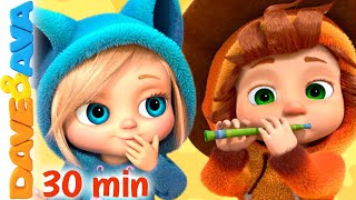 ⏰ Head Shoulders Knees and Toes and More Nursery Rhymes  Baby Songs  Dave and Ava ⏰ [upl. by Keavy]