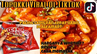 Review Harga dan Cara Memasak TOPOKKI MUJIGAE  Kue Beras Korea VIRAL DI TIKTOK [upl. by Akceber]