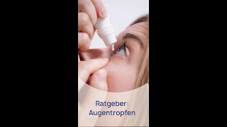 Ratgeber Augentropfen aber richtig [upl. by Nason]