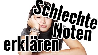 Schlechte Noten erklären  OH JE [upl. by Ariaes]