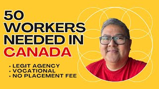 50 WORKERS NEEDED IN CANADA I LEGIT AGENCY I NO PLACEMENT FEE I BUHAY CANADA [upl. by Sigmund697]