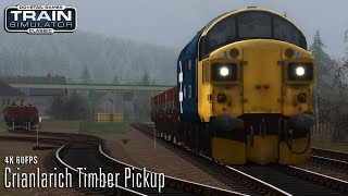 Crianlarich Timber Pickup  West Highland Line South  Class 37  Train Simulator Classic [upl. by Aicilf848]