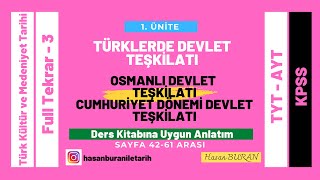 11 ve 12 Sınıf Türk Kültür ve Medeniyet Tarihi 1 Ünite Türklerde Devlet Teşkilatı 3 Bölüm [upl. by Aidnac896]