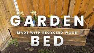 Jardinera de madera reciclada  Recycled Garden Bed RecycledWood recyclematerials RecycledGarden [upl. by Crutcher121]