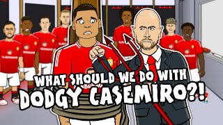 CASEMIRO What should we do with the dodgy DM🤔 Man United vs Liverpool Parody [upl. by Carberry]