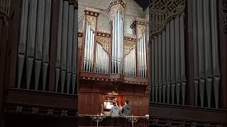 Young organist Sean Weatherley plays Raffys Toccata organ [upl. by Frymire868]