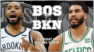 Boston Celtics vs Brooklyn Nets Full Game Highlights  Feb 14  2024 NBA Season [upl. by Tichonn]