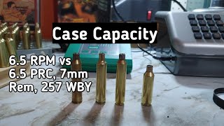 257WBY 65 PRC  65 RPM 7mm Rem Mag Case Capacity Comparison with H4831sc [upl. by Bonne]