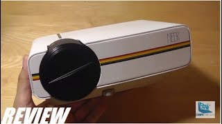 REVIEW MEER Mini LED Home Projector HDMI YG400 [upl. by Eile343]