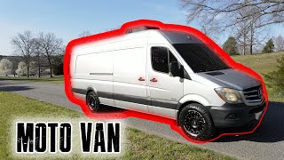 FULL MOTO VAN TOUR  Mercedes Sprinter Van [upl. by Rancell]