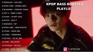 KPOP BASS BOOSTED PLAYLIST  USE HEADPHONES [upl. by Nilrak]