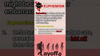 What is EUPHEMISM🤔Why is it used Learn with examples shortsyoutube euphemism literarydevices [upl. by Esirtal]