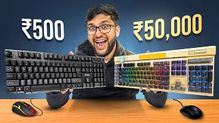 Rs 500 vs Rs 50000 Gaming Keyboard and Mouse [upl. by Nethsa]