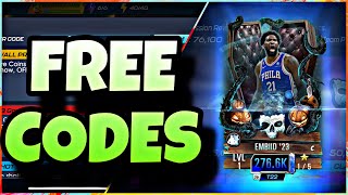 7 NEW SECRET CODES CLAIMING FREE JOEL EMBID AND ISIAH THOMAS nba2kmobile [upl. by Odlareg367]