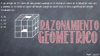 UdeA 30  Razonamiento Geometrico Problema de Cubos [upl. by Gathard]