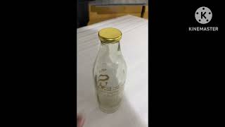 Glass Milk bottle available 1000 ml and 500 ml  Milk bottle bag available Packkar brand by R TECH [upl. by Burt444]