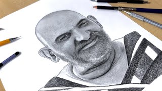 Drawing Shree Neem Karoli Baba ji [upl. by Eet]