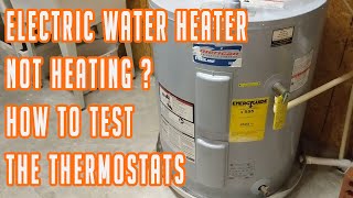 Water Heater Not Heating Thermostat Testing Step By Step [upl. by Eimma181]