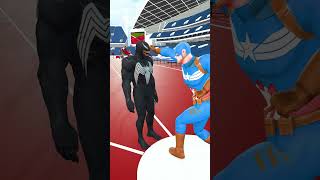 Who is Stronger Spider Man vs Captain Deadpool Iron Man  Marvel Animation shorts spiderman [upl. by Marys]