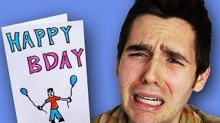 BIRTHDAY CARD MAKES BOY CRY [upl. by Zweig758]