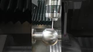 Centering a ball from Slot with Saporiti PV500 ball valve grinding machine [upl. by Gentilis524]