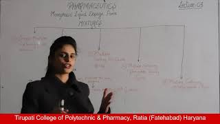 Pharmaceutics  II Monophasic Liquid Dosage Form Lecture 03 HD [upl. by Cardie]