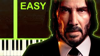 Eye For An Eye  JOHN WICK 4  EASY Piano Tutorial [upl. by Flanders]