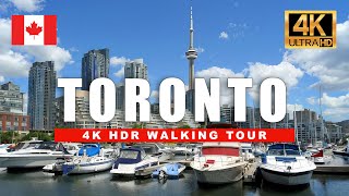 🇨🇦 Summer in Toronto 4K Walking Tour  Downtown Harbourfront Walk  4K HDR  60fps [upl. by Feliza]