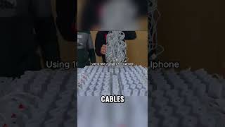 What Happens If You Connect 100 Chargers To An iPhone [upl. by Uhn]