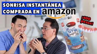 Probando la quotSonrisa Instantáneaquot comprada en Amazon ¡ Por 400 pesos  Dentistas Reaccionan [upl. by Nimar]