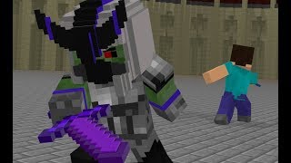 Steve Life Story 6 Sword Fight  Minecraft Animation [upl. by Nahtannoj]