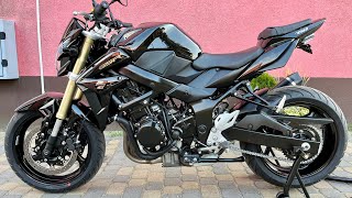 Suzuki GSR 750 BLACK ARROW Exhaust ERMAX [upl. by Whitehouse33]