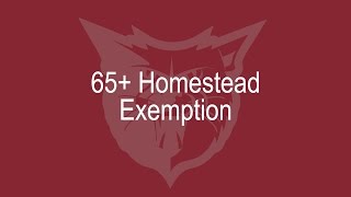 65 Homestead Exemption [upl. by Peirsen]