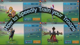 How to train million of troops in lords mobileHow to train t3 troops faster in lords mobiletroops [upl. by Anitsej]