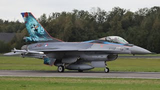 4K Netherlands Air Force 312 Squadron Final F16 Flight at Volkel Air Base DutchPlaneSpotter [upl. by Erik]