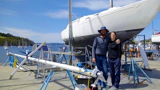 Ready to install our DYNEEMA RIG PLUS a fully rebuilt mast tour  Free Range Sailing Ep 158 [upl. by Aiyram]