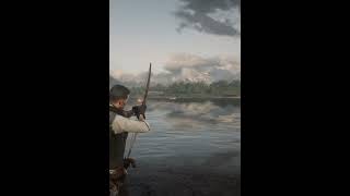 Hunted during Fishing rdr2 gameshorts gamingvideos [upl. by Matias]