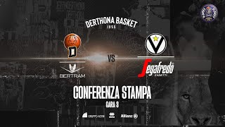 LBA Playoff G3 I Conferenza stampa Bertram Tortona vs Virtus Segafredo [upl. by Pontius]