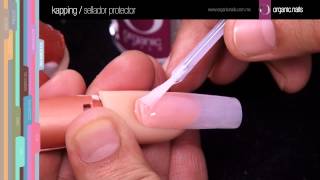 Kapping  Sellador protector Organic Nails [upl. by Ecneret]