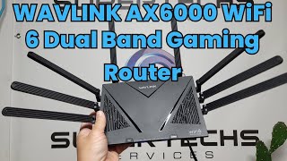 WAVLINK AX6000 WiFi 6 Dual Band Gaming Router gaming router [upl. by Afesoj]