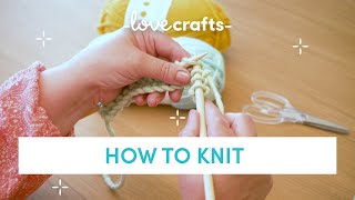 How to Knit  for absolute BEGINNERS [upl. by Larissa]