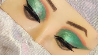 Green eye makeup look [upl. by Llerrad968]