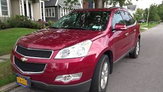 2012 Chevy Traverse AWD Review Walkaround Drive and impressions  2012 Chevy Traverse Review [upl. by Hutt]