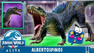 NEWLY BUFFED ALBERTOSPINOS JURASSIC WORLD ALIVE [upl. by Nnaylime]