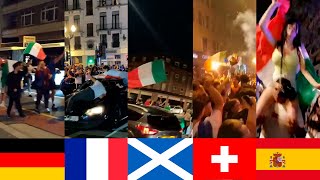 Reactions across Europe to Italys EURO 2020 win against England [upl. by Ehrman525]