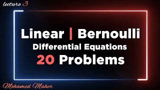 Linear and Bernoulli Differential Equations [upl. by Yadahs177]